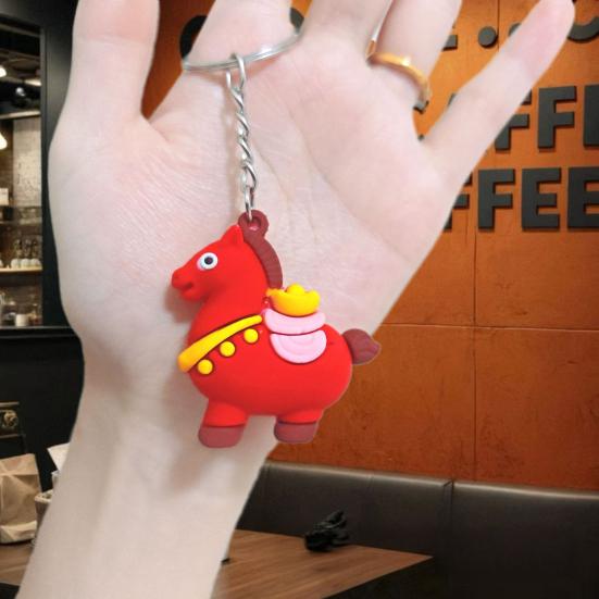 Yousheng 5/10 шт. Набор брелоков Год Лошади 2026 Китайский зодиак Счастливые талисманы Благоприятное культурное значение Брелок