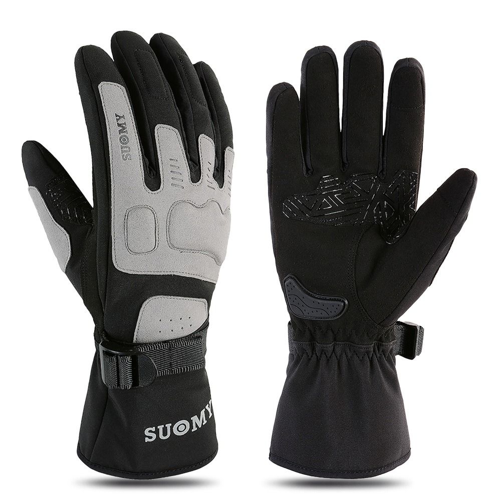 1Pair Touch Screen Motorcycle Gloves Waterproof Biker Gloves for Cycling,Hiking,Running,Driving