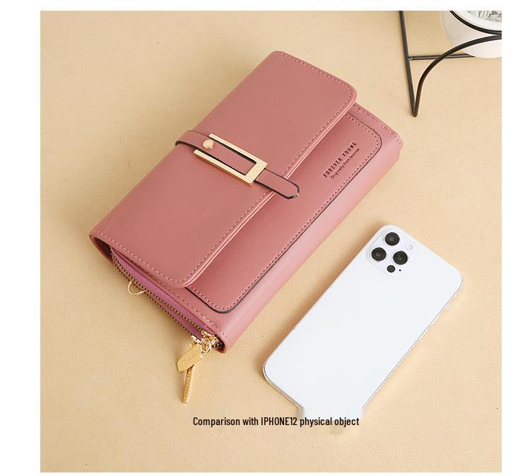 Городская минималистичная женская сумка-кошелек через плечо с отделениями для карт и отделением для телефона