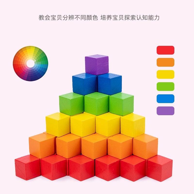 Деревянный Кубик Строительный Блок Строительные Игрушки Детские Развивающие Раннее Развитие Развитие Логического Мышления Детский Сад Креативная Сборка