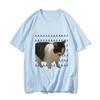 Забавная мемная футболка с принтом грустного и плачущего кота, мужская повседневная футболка, летняя футболка в стиле Харадзюку