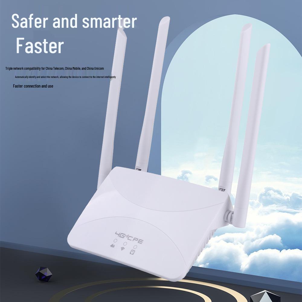 4G LTE CPE WiFi Router with SIM Card Slot for Home – Russian-European Compatibility