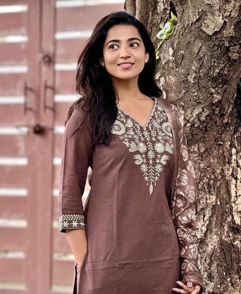 Женский дизайнерский вышитый набор Kurta Pant Dupatta Индийский Болливуд Праздничный Этнический Сальвар Костюм