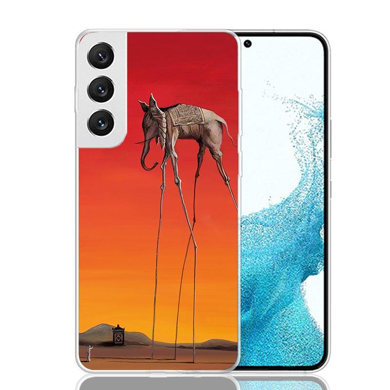 Salvador Dali Art For Samsung Galaxy S25 S24 S23 S21 S22 Ultra Phone Case S10 Plus S20 FE + Housing Shell Coque Cover