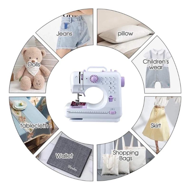 High Quality Multifunctional Household Electric Desktop Handheld Fully Automatic Sewing Machine, Foot Operated Tailor Machine