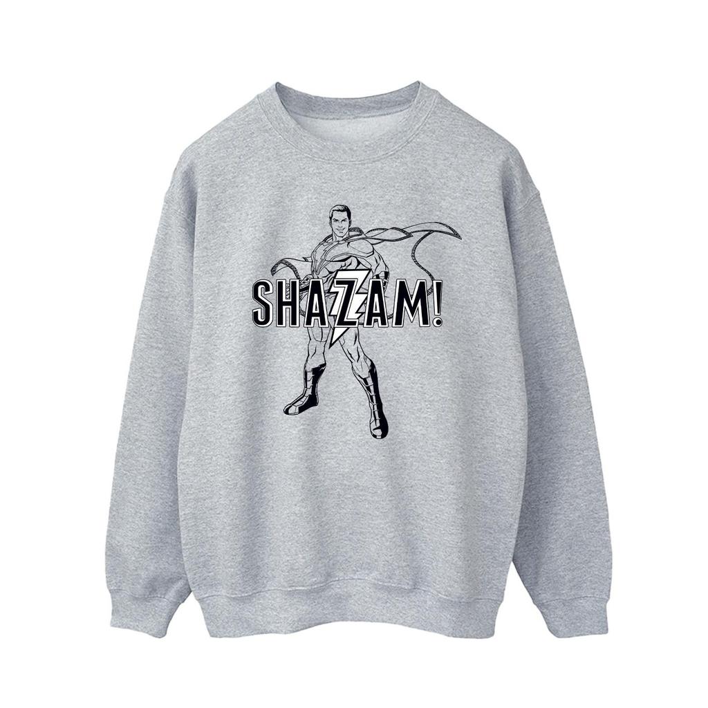 DC Comics Mens Shazam Outline Sweatshirt