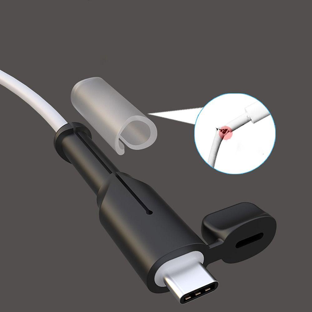 Universal Type C Charger Cable Protector Cord Saver Silicone Charger Cable Protective Cap Data Line Accessories Silicone Cover