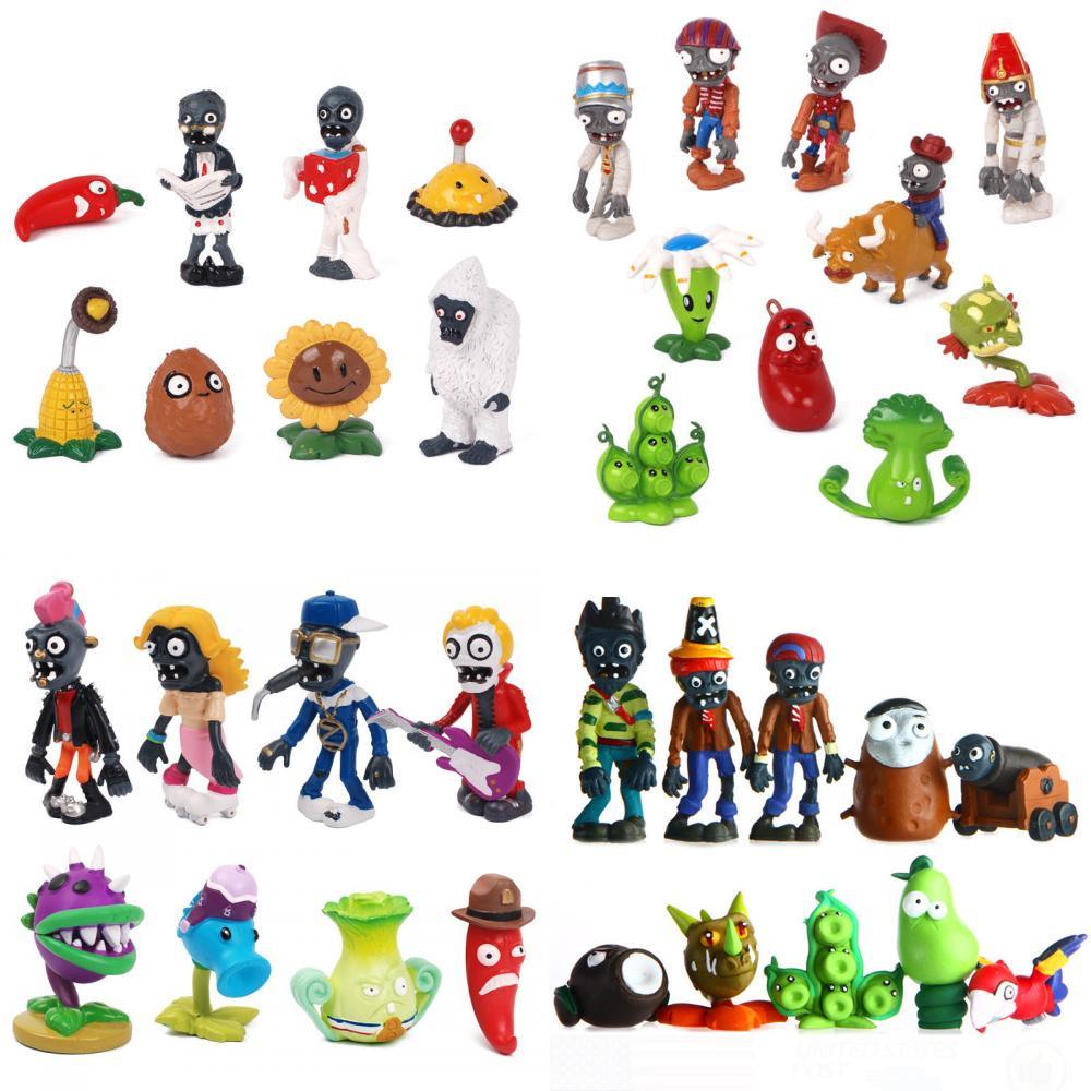 Decorate Your Easter With Plants Vs Zombies Series Egypt Private Wild West Pvc Toy Action Figures Set New