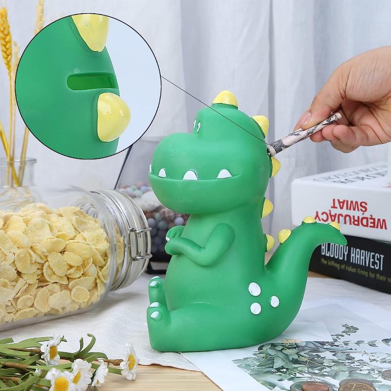 Копилка в виде динозавра, небьющаяся копилка в виде тираннозавра, первая копилка, подарки для детей, мальчиков и девочек, украшения для дома