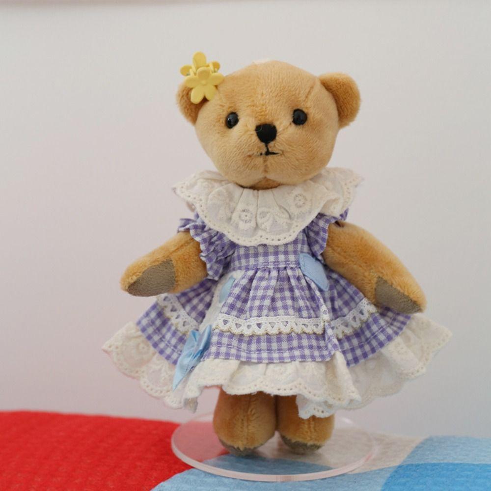 Plaid Doll Dress Up Clothes Cotton Kawaii Mini Doll Skirt Cute Exquisite Doll Skirt  Kids Gifts