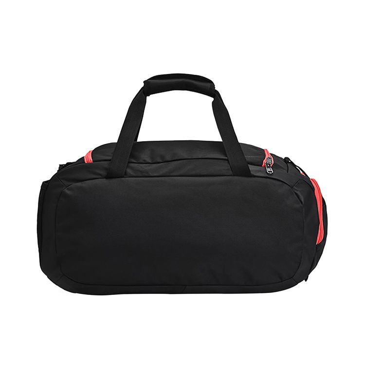 Under Armour Sports Training Polyester Single Shoulder Travel Bag Luggage Basketball Gym Bag Large Unisex bags Black Orange 1342656-005