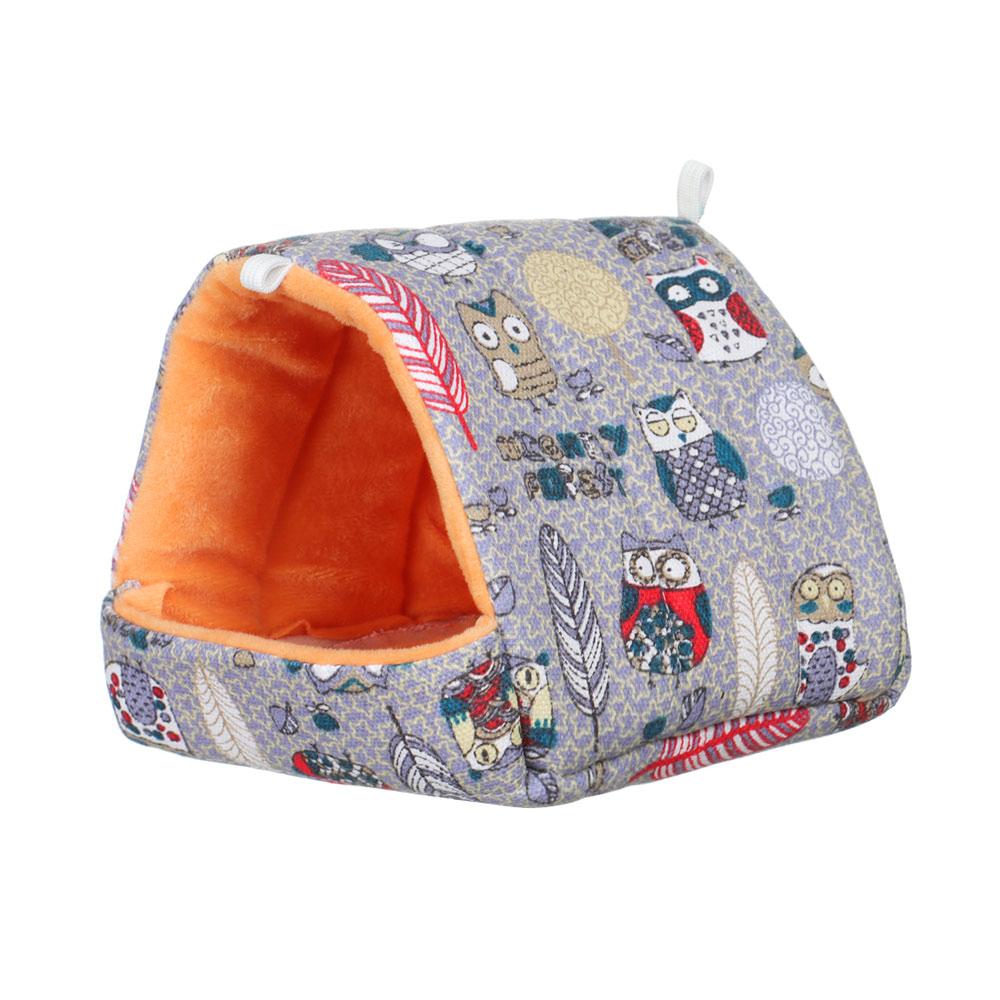 Cute Winter Comfortable Mini Cage Guinea Pig Nest Small Animal Sleeping Bed Hamster House Warm Mat