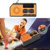 Emergency Solar Radio with Flashlight SOS Alarm IPX3 Waterproof Multifunctional Hand Crank AM/FM Weather Radio