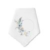 Cotton White Floral Handkerchief Custom Wedding Napkin Pastoral Square Towel Party Table Decor Home Gift