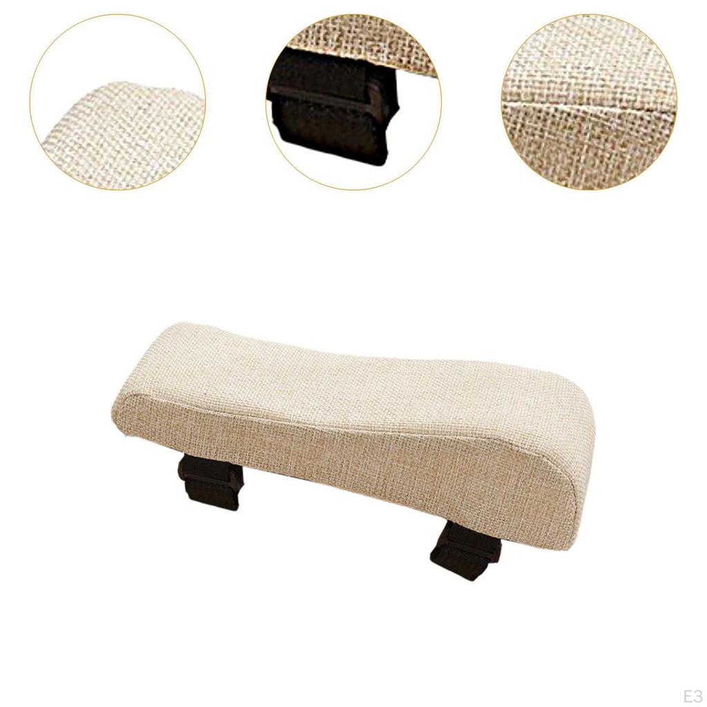 Office Chair Armrest Pads Arm Comfortable Cotton Linen Ergonomic Elbow Support