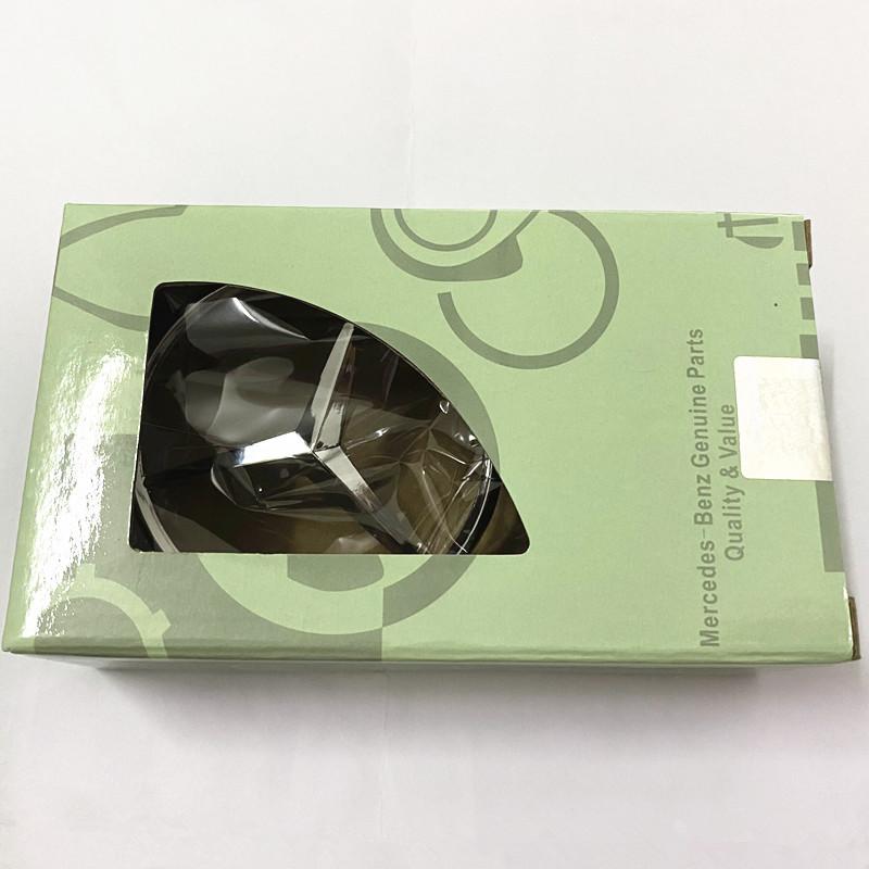 Car Sticker Star Bonnet Chrome Badge 44mm Car Front Hood Emblem Logo For Mercedes Benz C E S Class W204 W205 W211 W212 W213 W220