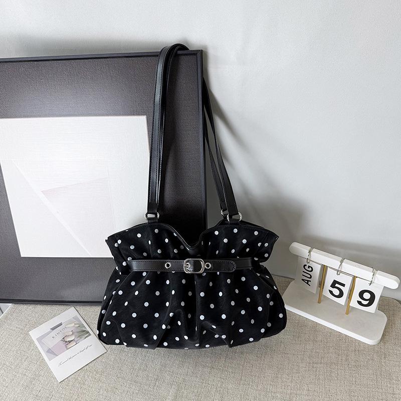 Chic Polka Dot Large Capacity Handbag & Shoulder Bag