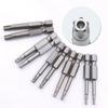 8Pcs 50mm Magnetic Screwdriver Bit Set 1/4 Hex Shank Five-Point Torx Screwdriver Bits T8/T10/T15/T20/T25/T27/T30/T40 Screw Drive