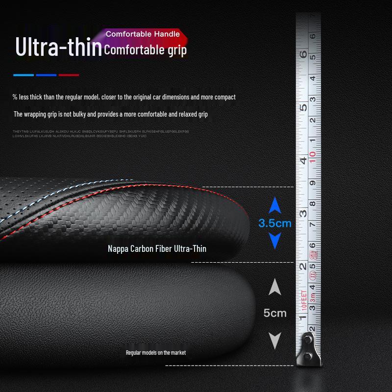 Genuine Leather Non-Slip Steering Wheel Cover for Hongqi H5/HS5/HS7/H7/H9 - All Seasons, Ultra-Thin