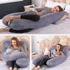 Healthy and Comfortable Pregnant Women's Pillow U-shaped Multi Functional Cotton Waist Side Sleeping Pillow Support