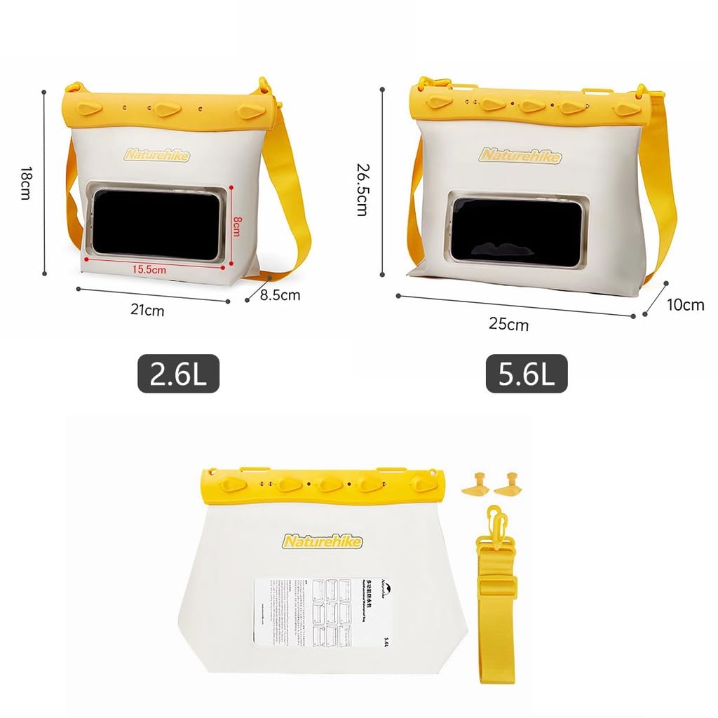 Водонепроницаемая сумка Naturehike IPX8 для мелких предметов, рюкзак, большая вместимость для 25 смартфонов, водонепроницаемый чехол из ПВХ для велосипеда, скалолазания, рыбалки