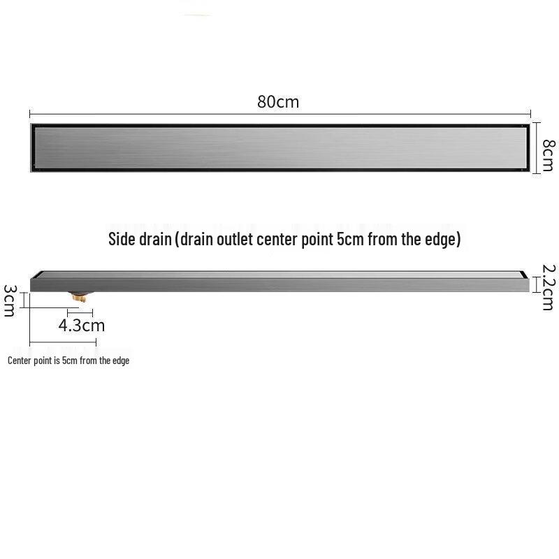 CHENDU Brushed Stainless Steel Square Floor Drain