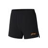 Li Ning Table Tennis Series Letter Print Straight Leg Competition Sports Shorts Women Shorts Black AAPS246-1