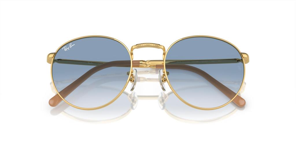 Ray-Ban НОВЫЕ КРУГЛЫЕ RB3637 001/3F Золотая Arista / Синий градиент 53