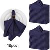 10pcs Square Silky Satin Napkin Smooth Table Napkins Dinner Napkins  For Wedding Banquet Restaurant