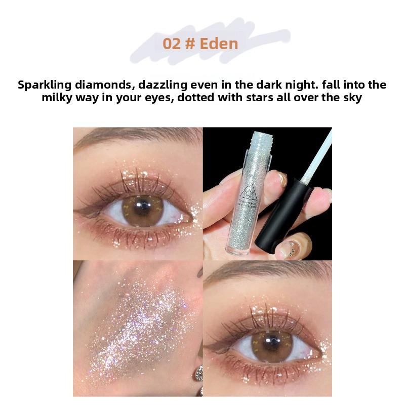 Жидкие тени для век Star Diamond с мелким шиммером и высоким глянцем, одна капля слезы, осветляющие кожу под глазами, сверкающие перламутровые жидкие тени для век