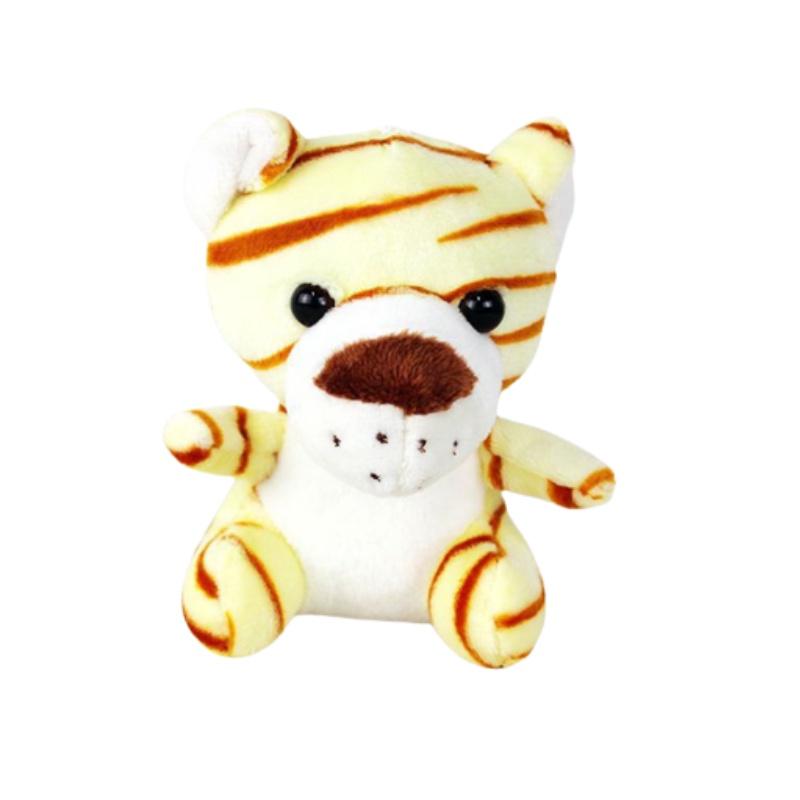 Оптовые куклы-игровые автоматы с лесными животными, плюшевые игрушки «Тигр и лев» четыре дюйма, брелоки, украшения и аксессуары, плюш, ПП хлопок, настраиваемые)