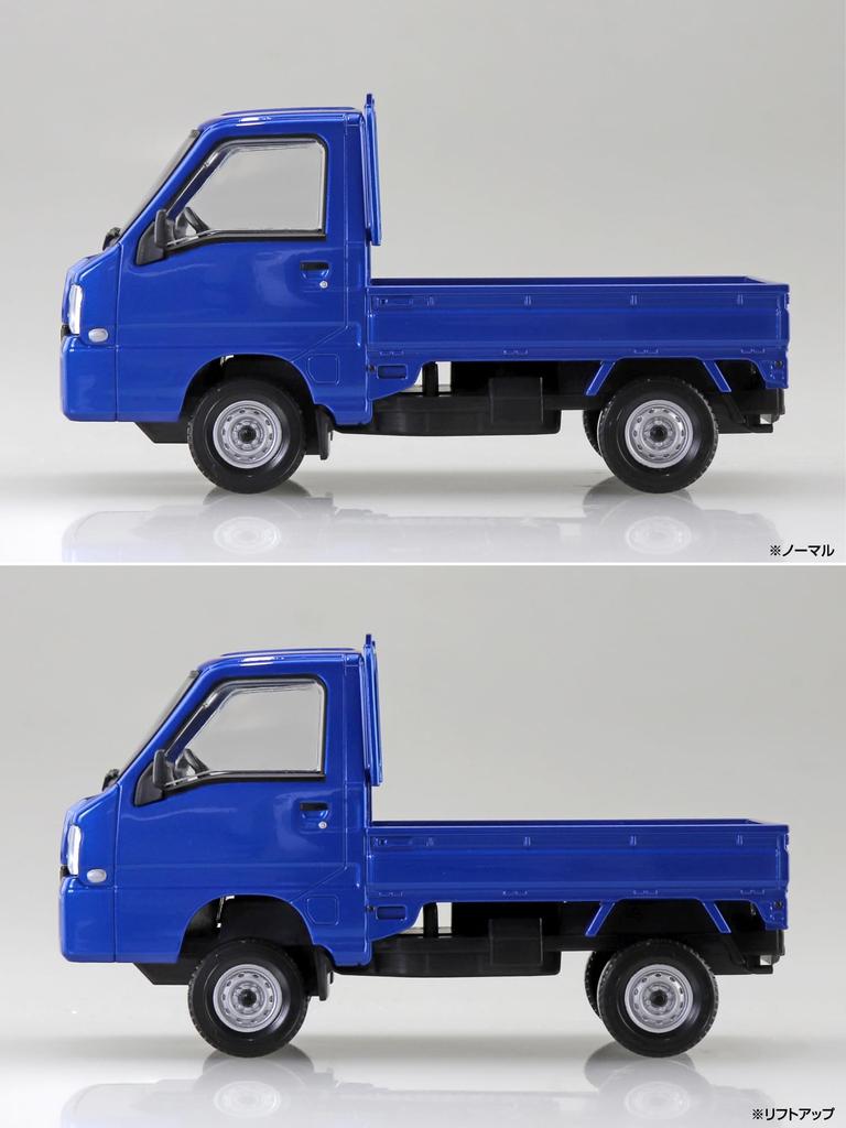 Aoshima Bunka Kyozaisha Raku Plastic Snap Kit Subaru Sambar Truck WR Blue Limited Plastic Model 1/32 No.05-WB Color-coded (Car)