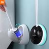Силиконовая Туалетная Щетка Xiaomi Home для Аксессуаров WC Сливной Туалетный Щетка Настенные Инструменты для Чистки Набор Аксессуаров для Ванной Комнаты