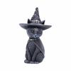 Witches Hat Occult Cat Figurine Desk Ornament Halloween Gift Cute Cat Decor