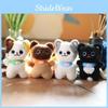 Adorable Cute Kitten Plush Toy Keychain Soft Stuffed Animal Doll Bag Charm