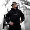 Мужская худи в стиле хип-хоп с бархатной подкладкой - Модная и простая американская спортивная куртка.