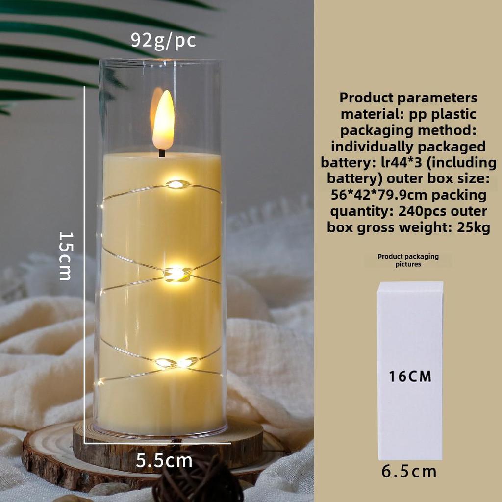 "LED Remote Control Candle Lights for Weddings, Birthdays, Parties & Concerts - Electronic ABS Simulation String Light Decoration"