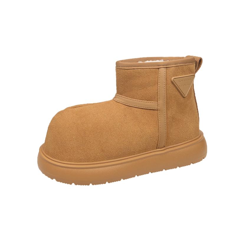 Роскошные зимние женские короткие плюшевые теплые зимние ботинки повседневная обувь новые замшевые меховые ботинки челси ботильоны на плоской подошве женская обувь на платформе