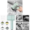 Electric Cleaning Brush For Kitchen Surfaces With Multiple Heads For Home Cleaning