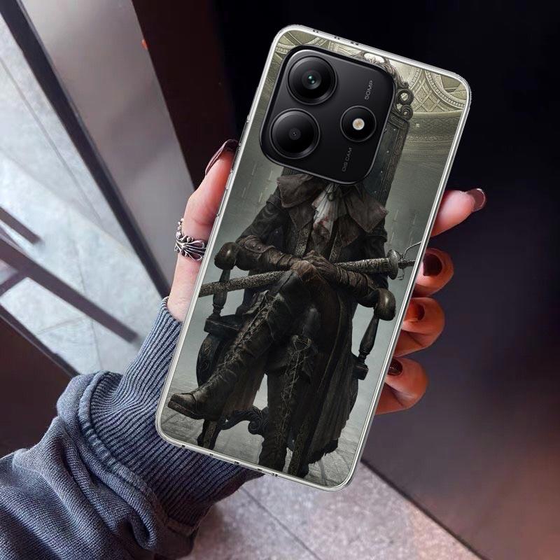 Bloodborne Game Phone Case For Xiaomi Redmi Note 15 14 14S 13 12S 12 Pro Plus 11S 11 10S 10 4G Cover 11E 11T 5G Print Fundas Red