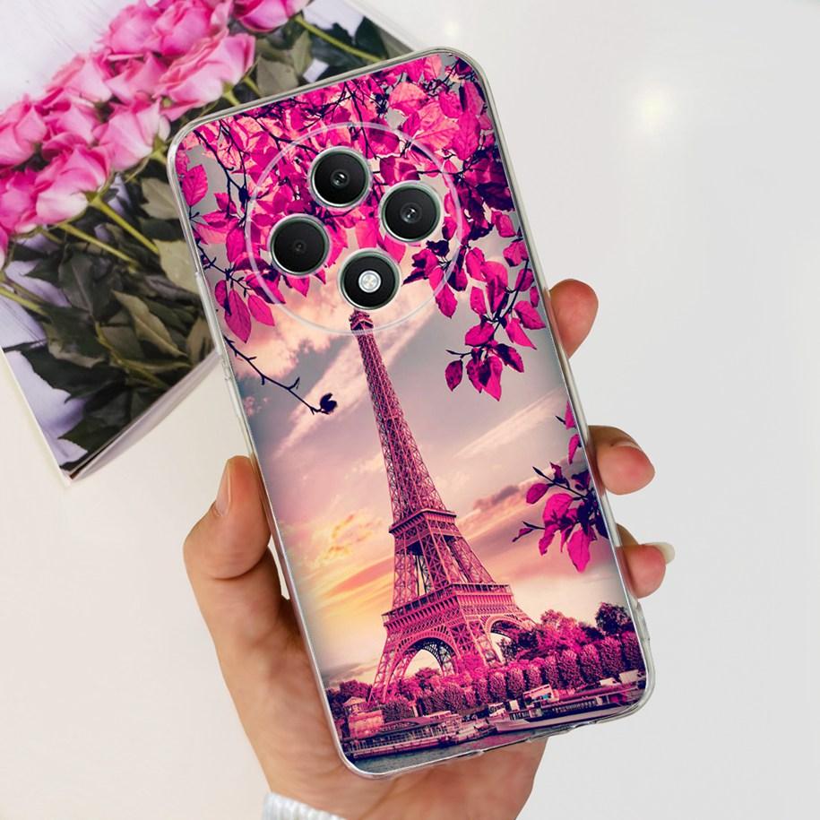 Чехол для Oppo Reno12 F CPH2637 Ударопрочный Чехол Милый Мультяшный Кот Мягкий Тонкий Прозрачный Чехлы для Телефона Для OPPO Reno 12F 4G CPH2687 Fundas
