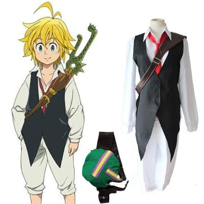 Аниме «Семь смертных грехов» Nanatsu No Taizai Dragon's Sin of Wrath Meliodas Косплей Костюм Хэллоуин Карнавал Полный комплект униформы