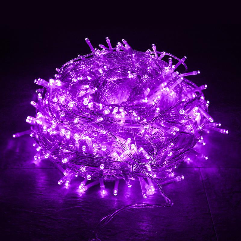 100LED Фея Гирлянды Рождественская Фея Гирлянды Рождественская Елка Сетевая Розетка Открытый Сад Вечеринка Фестиваль Декор