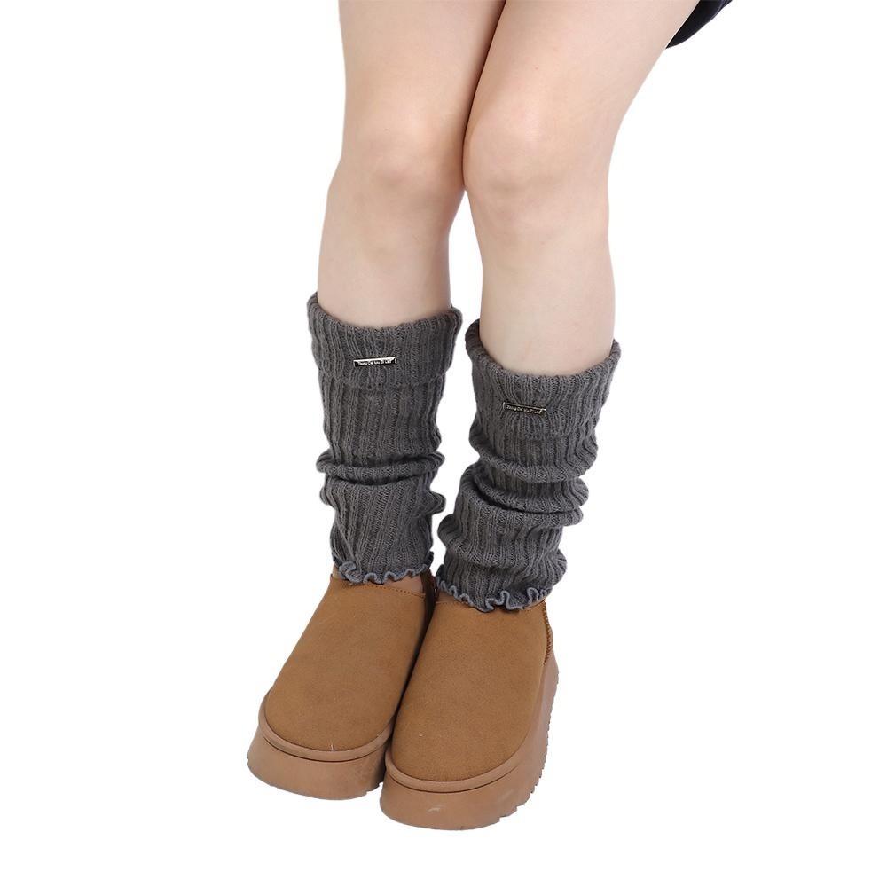 Warm Knitted Leg Warmers Stacked Ankle Warmer Academy Style Boot Stockings  Women