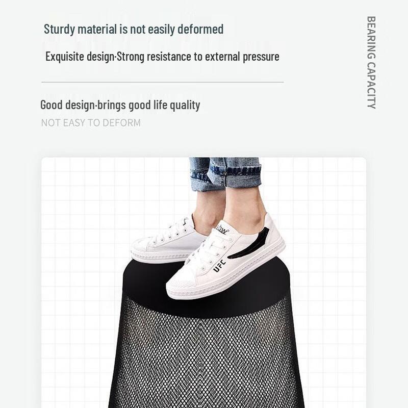 Yuzhuxun 18L Silver Metal Mesh Trash Cans, Set of 5