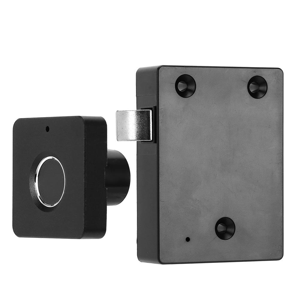 Biometric Fingerprint Lock Anti Theft Keyless Panel for Home Office Drawer Cabinet WardrobeSilver