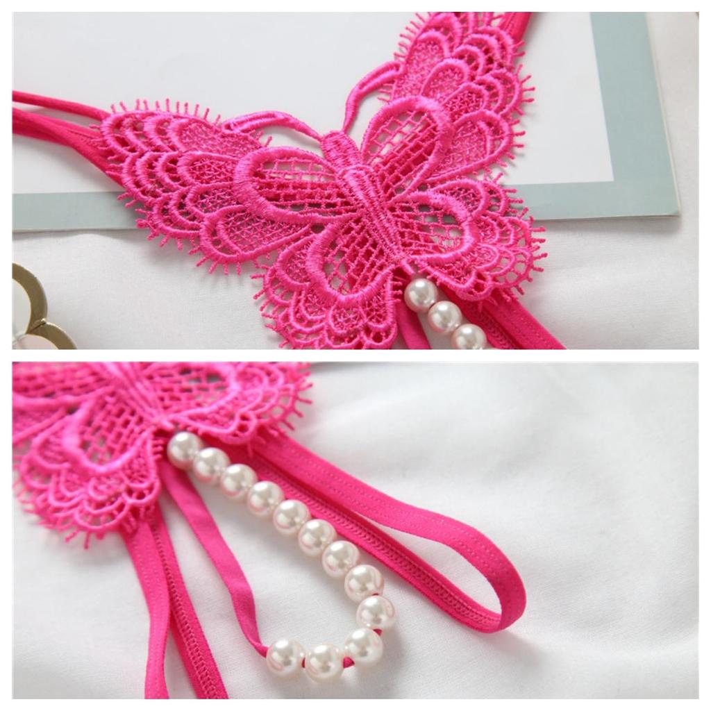 Сексуальные женские стринги с жемчугом, тонкий ремешок, микро-стринги, сплошной цвет, легкие трусики, бандажное сексуальное женское белье