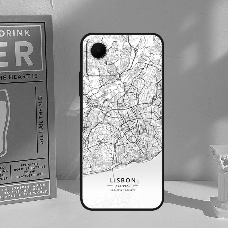 London Country Sketch City Map For Realme GT 7 Pro GT 6 6T 5 C67 C61 C55 C53 C51 C21Y C25S C75 10 11 12 13 14 Pro Plus Case