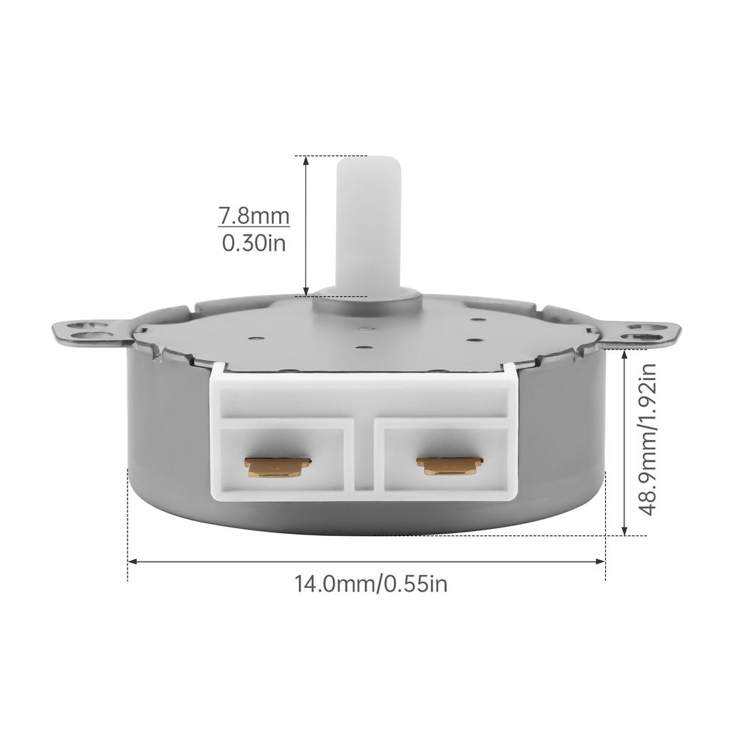 49TYZ Turntable Synchronous Motor AC 220V-240V CCW/CW D-Shaft Turn Table Synchron Motor for Microwave Oven