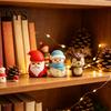 Рождественские Миниатюры Пейзажа Виниловые Фигурки, Милый Санта-Клаус Снеговик Олень Мини Статуэтка, Праздничные Настольные Украшения Маленький Декор для Торта на Стол,